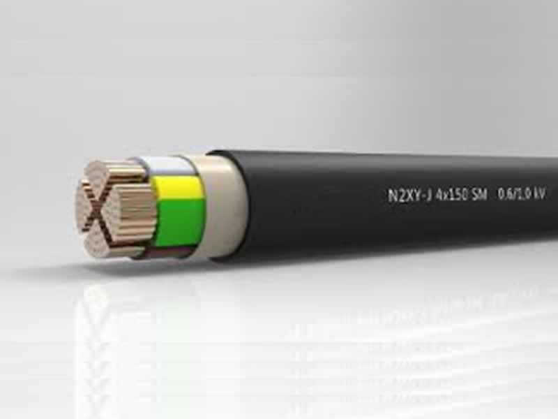 N2XY,N2XY-J,N2XY-O,Câble d'alimentation et de commande de gaine de PVC d'isolation de cuivre de 0.6/1Kv XLPE, ignifuge