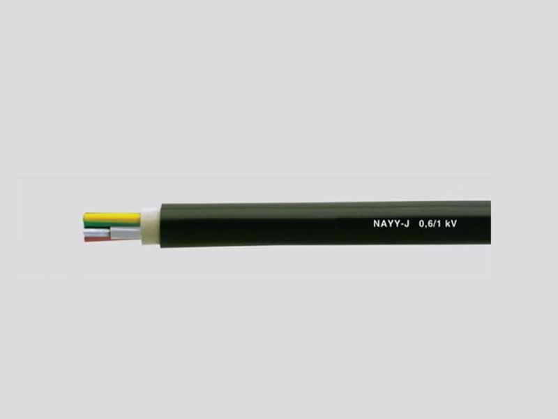 NAYY,NAYY-J,NAYY-O,Câble souterrain en aluminium de 0,6/1kv avec le câble d