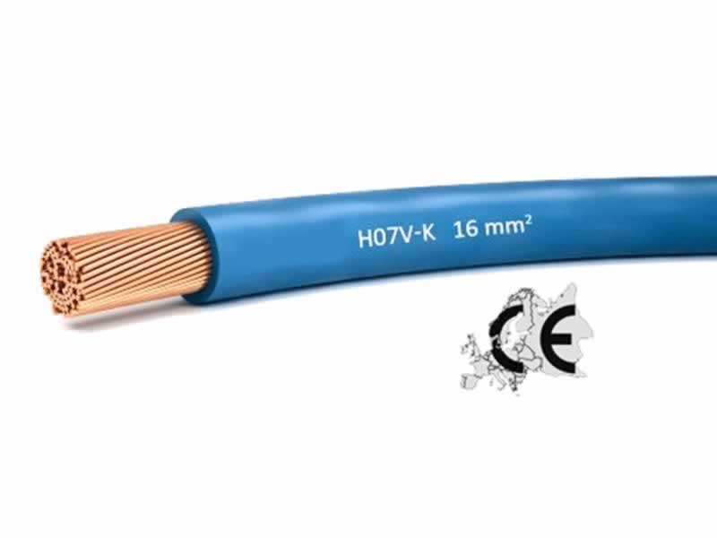 H07V-U,H07V-R,H07V-K,Fil isolé par PVC de conducteur de cuivre de 450/750V
